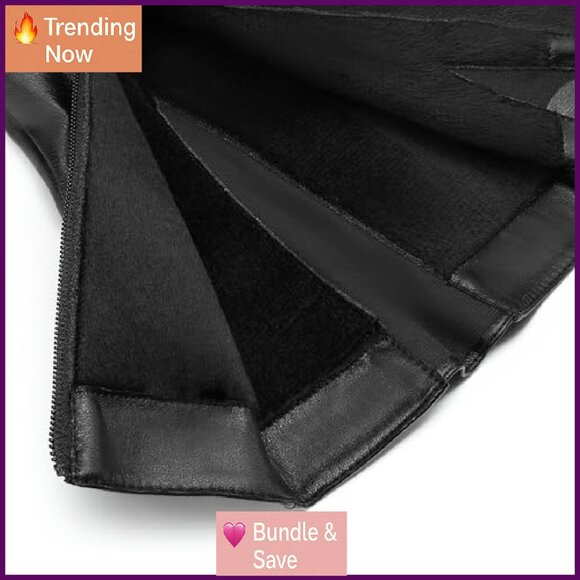 Women's Faux Fur-Lined Knee High Winter Boots Stiletto Heel Zipper - Picture 4 of 8